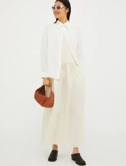 Backless leather mules