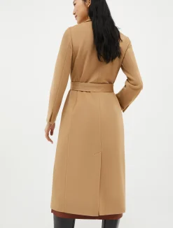 Belted wool coat