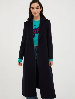 Belted wool coat