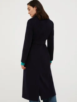Belted wool coat