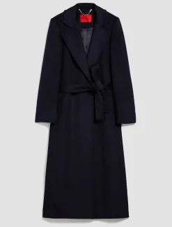 Belted wool coat