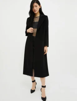 Belted wool coat
