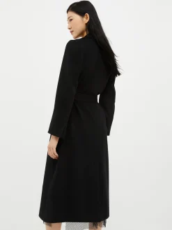 Belted wool coat