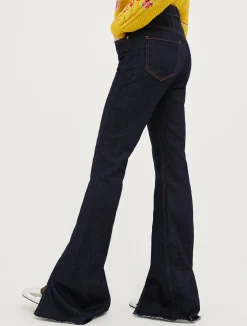 Bootcut jeans with splits