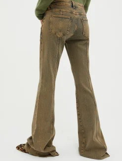 Bootcut stretch-denim jeans
