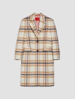 Checked coat