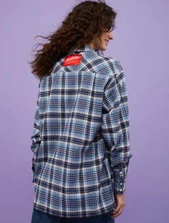Checked flannel shirt MAX&Co. with Looney Tunes