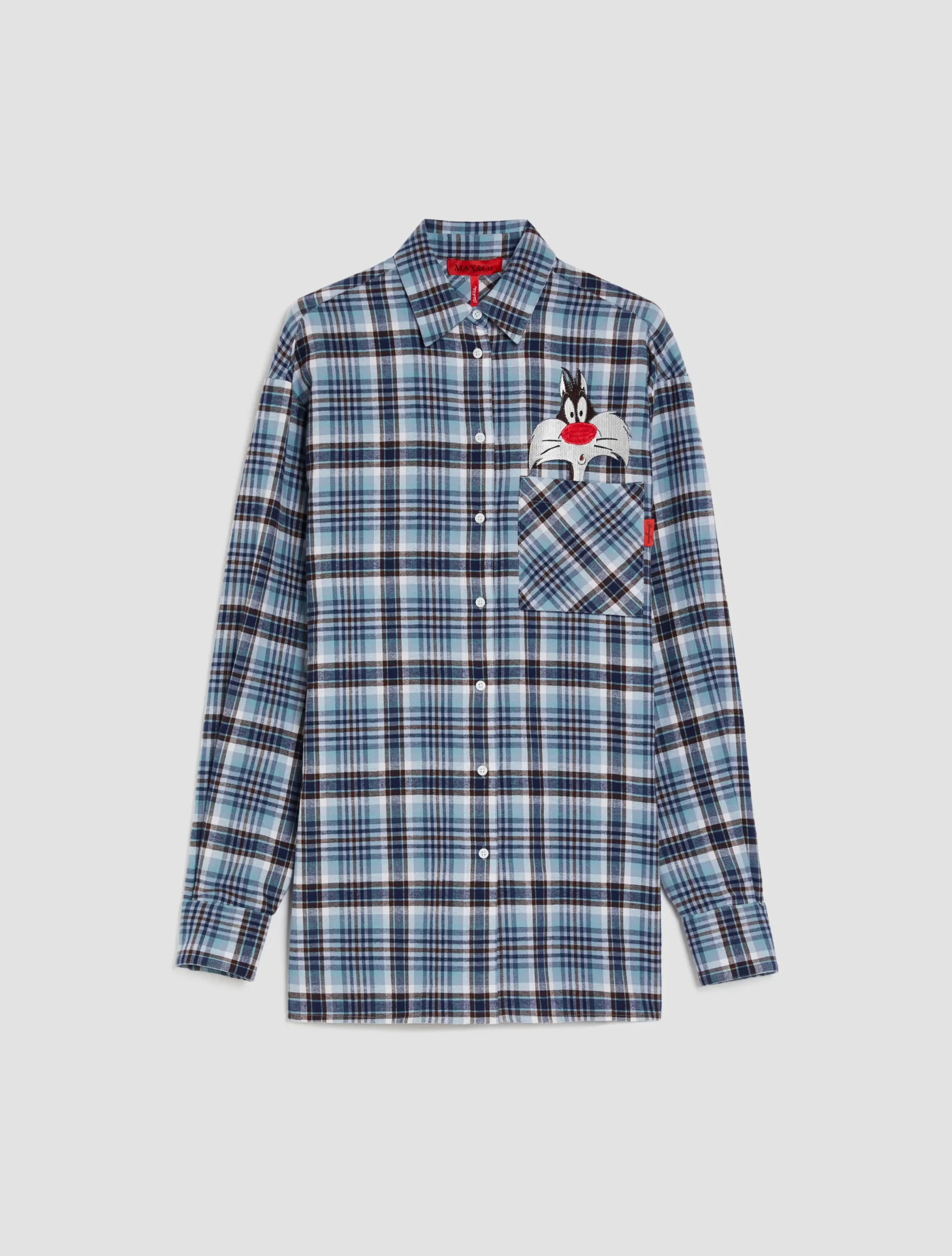 Checked flannel shirt MAX&Co. with Looney Tunes