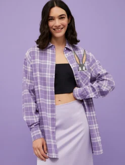 Checked flannel shirt MAX&Co. with Looney Tunes