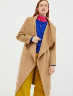 Coat in double wool/cashmere