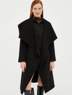 Coat in double wool/cashmere