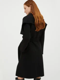 Coat in double wool/cashmere