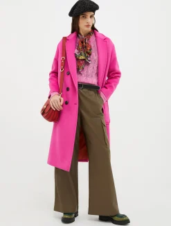 Coated-jersey cargo trousers