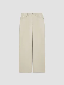 Coated-jersey trousers