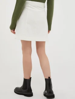 Corduroy mini skirt