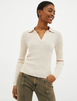 Cotton and modal polo shirt