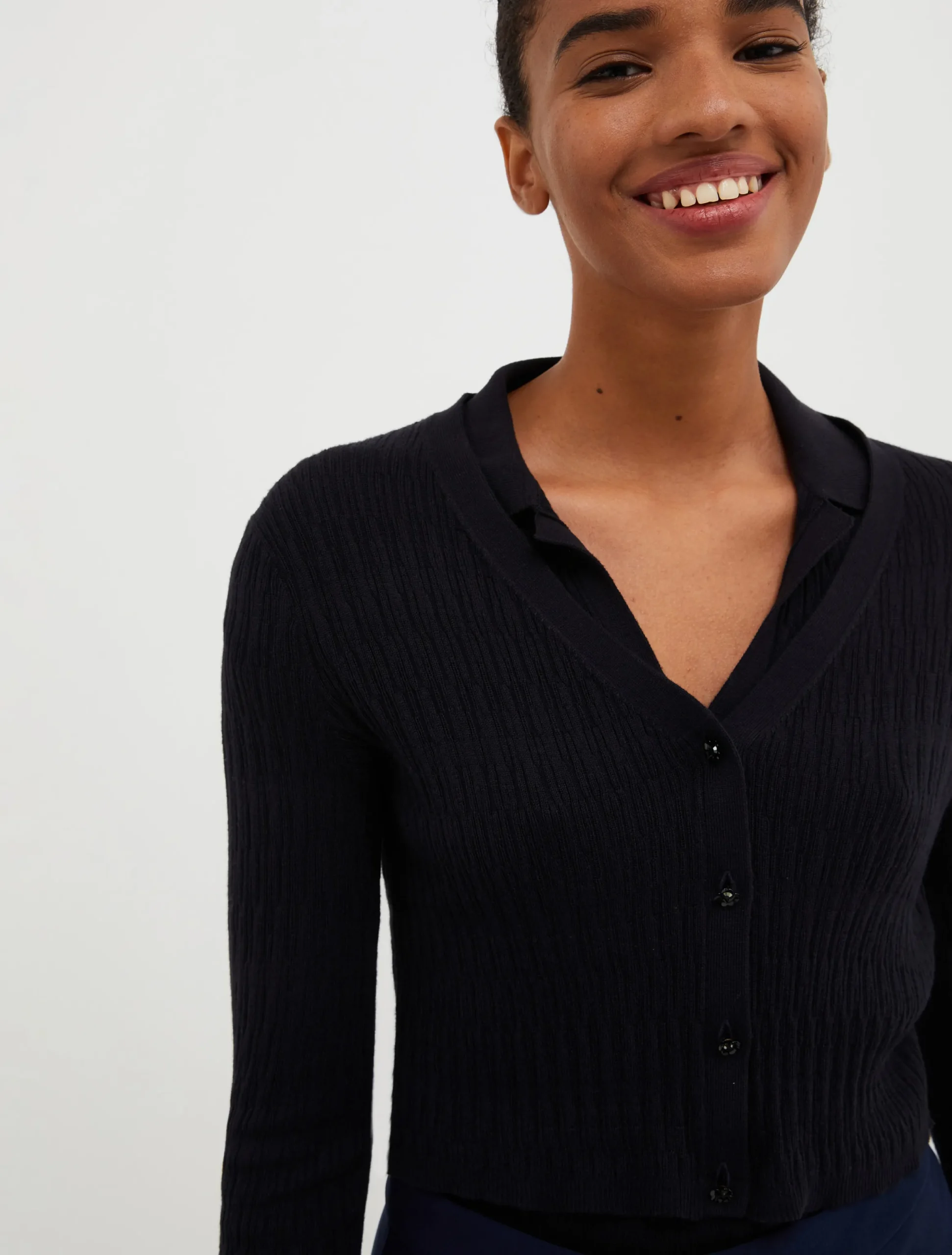 Cotton and modal-blend cardigan