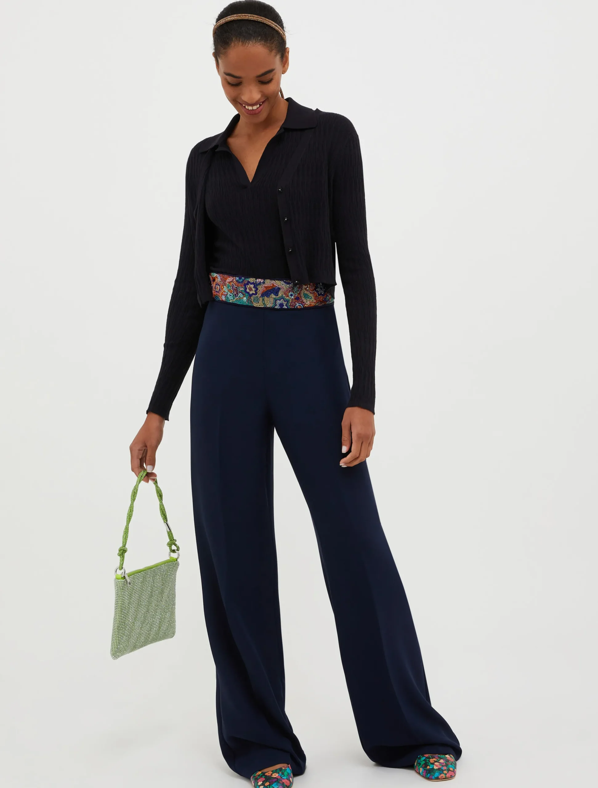 Cotton and modal-blend cardigan