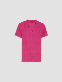 Cotton and modal-blend polo shirt