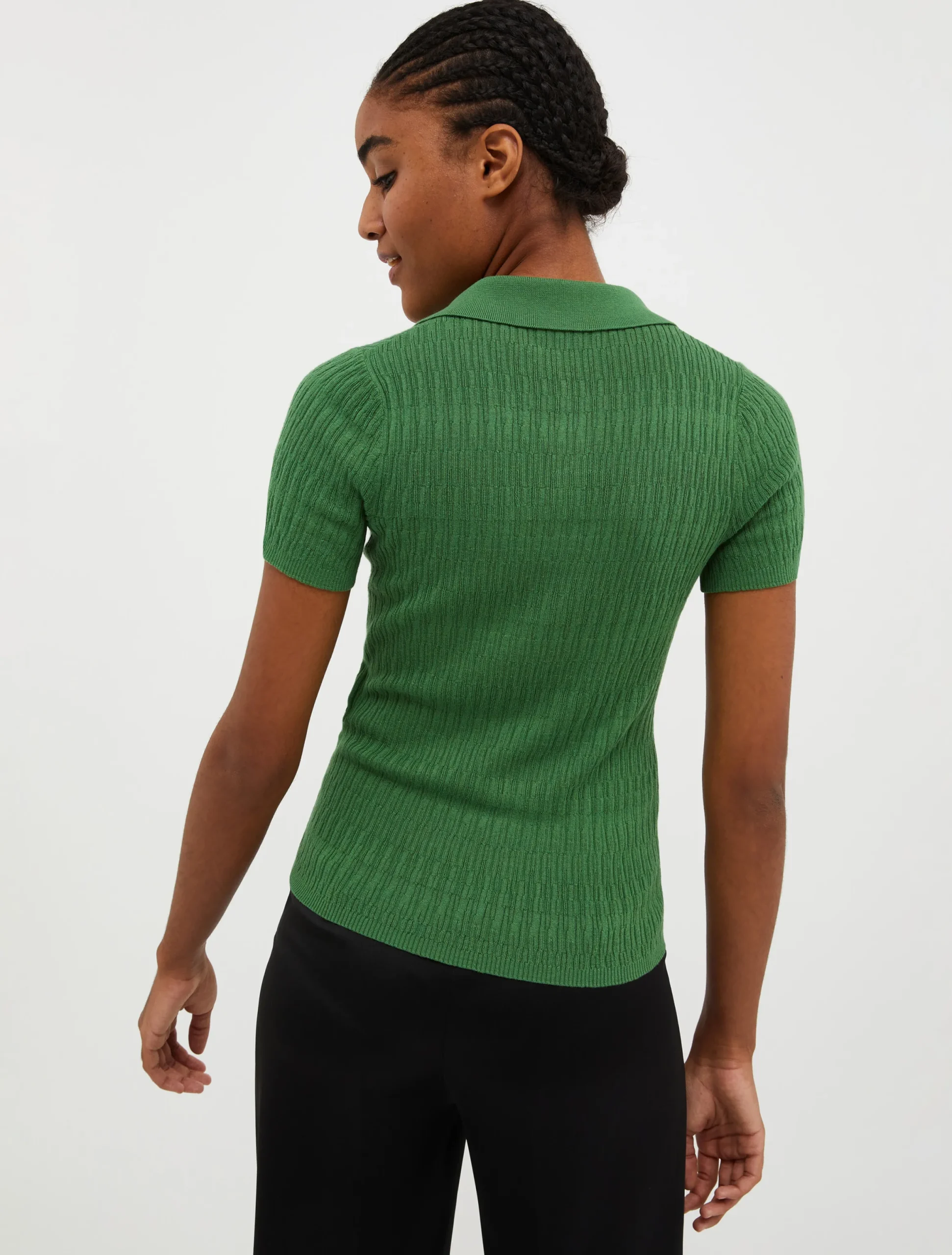 Cotton and modal-blend polo shirt