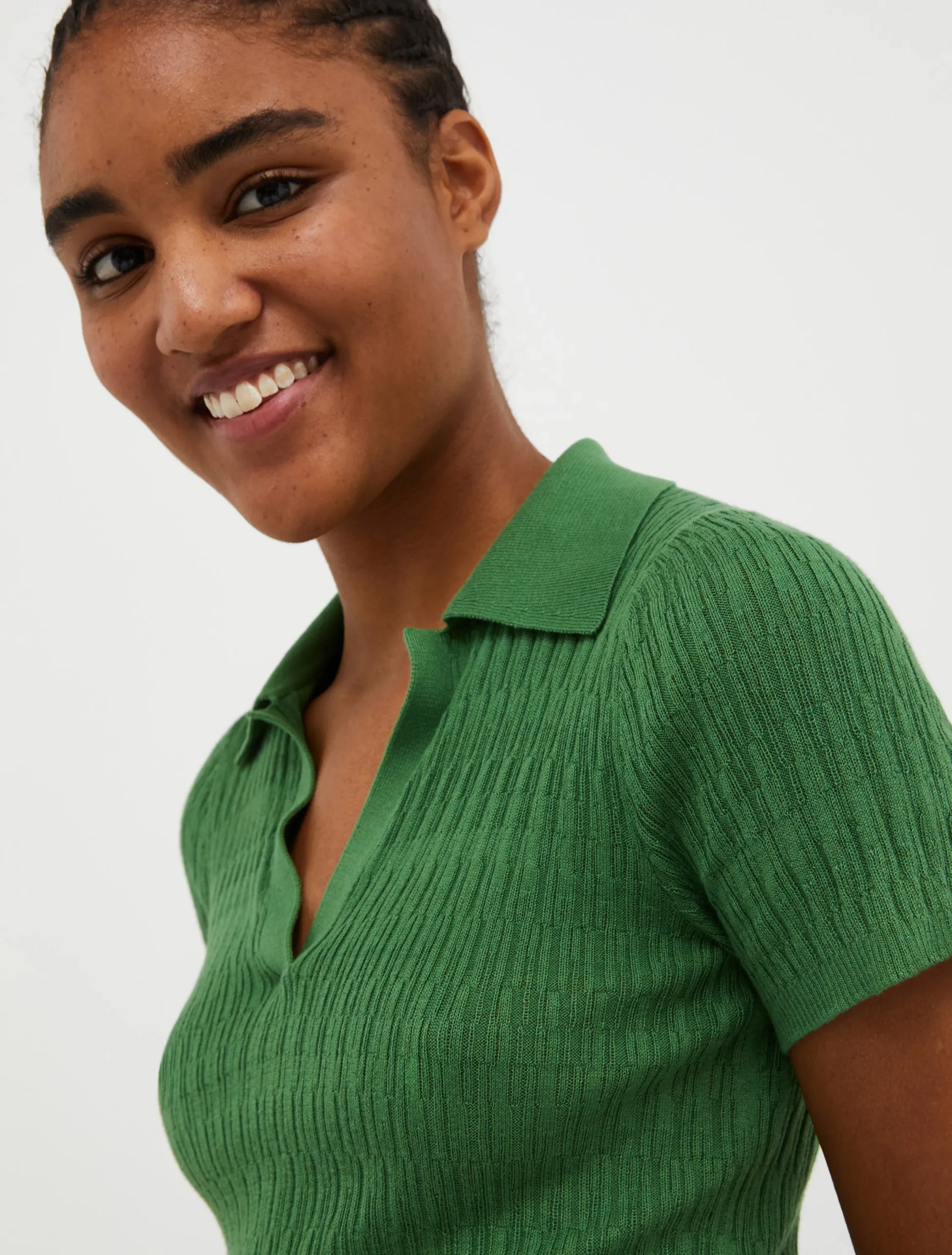 Cotton and modal-blend polo shirt