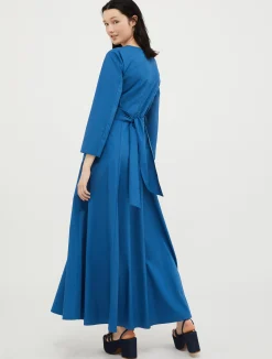 Cotton-poplin maxi dress