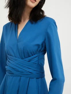 Cotton-poplin maxi dress