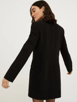 Crepe blazer mini dress