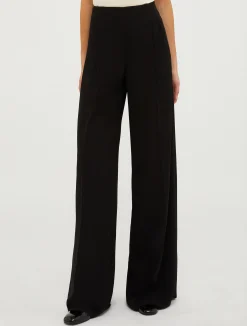 Crepe palazzo trousers