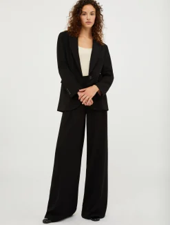 Crepe palazzo trousers