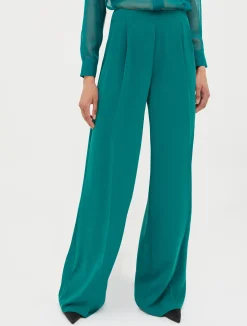 Crepe palazzo trousers