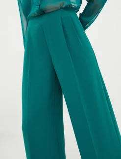 Crepe palazzo trousers
