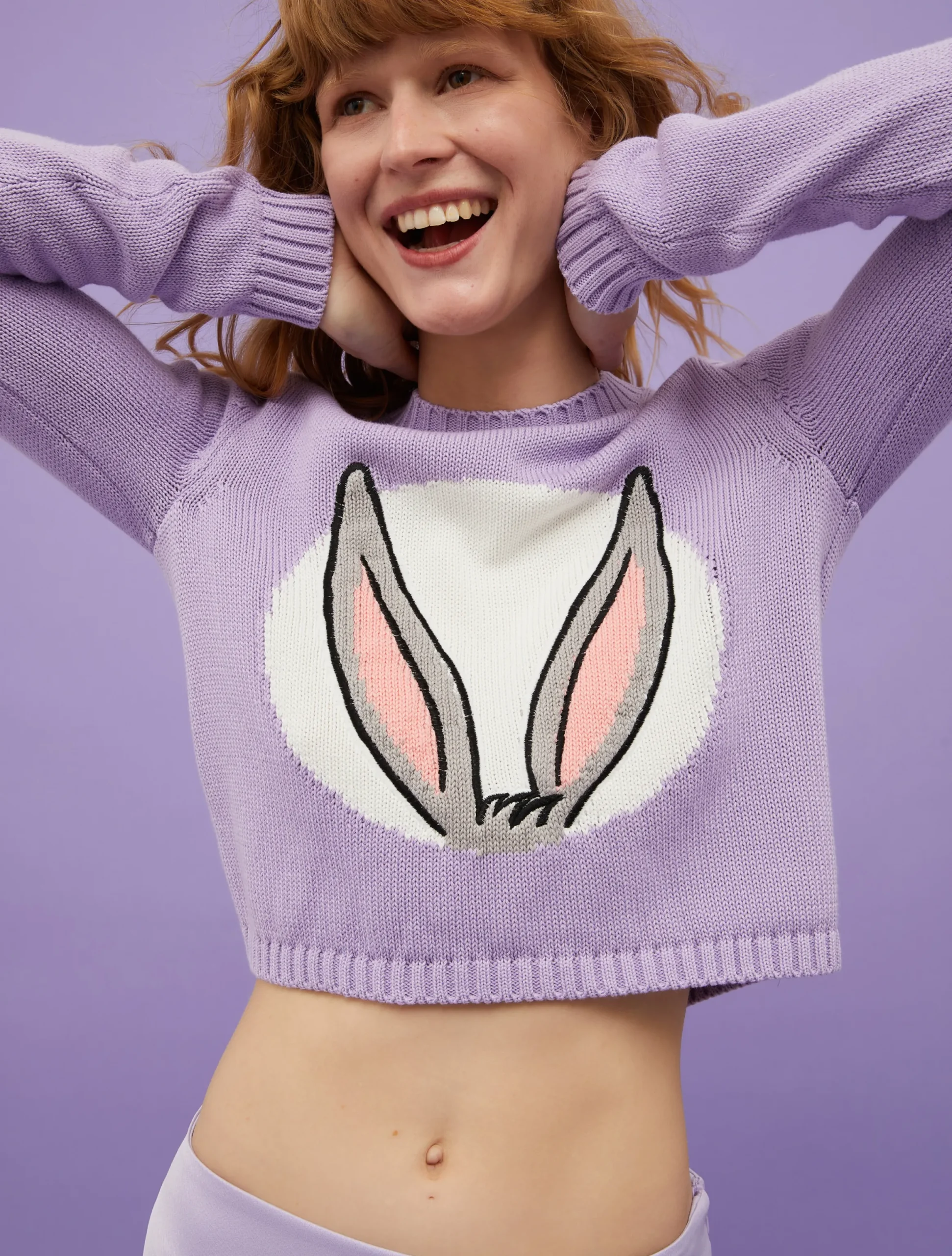 Cropped jumper MAX&Co. with Looney Tunes