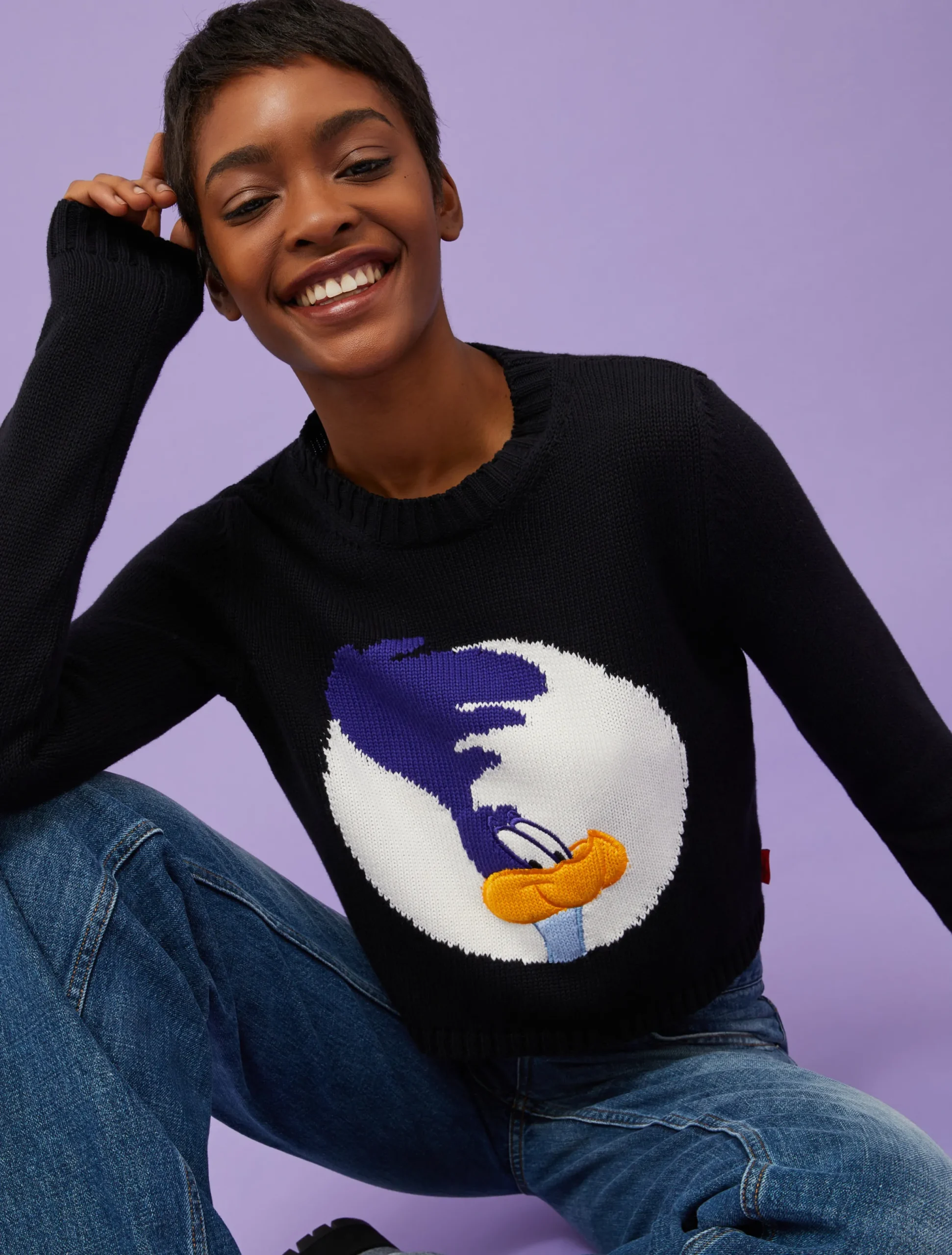 Cropped jumper MAX&Co. with Looney Tunes