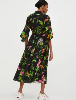 Crêpe de Chine shirt dress