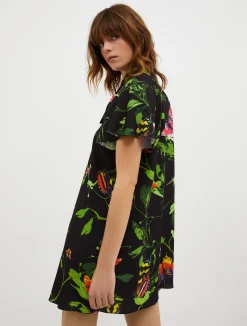 Crêpe de Chine tunic dress