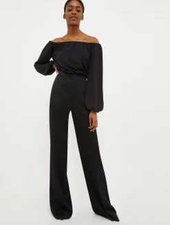 Crêpe envers-satin jumpsuit