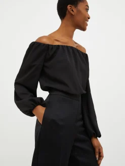 Crêpe envers-satin jumpsuit