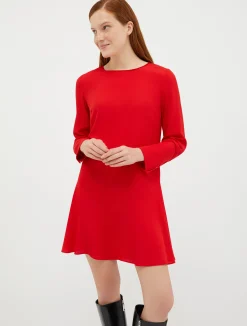 Crêpe-de-Chine shift dress