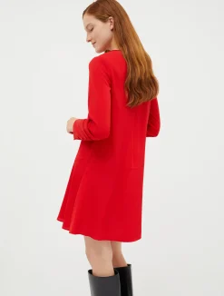 Crêpe-de-Chine shift dress