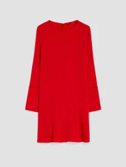 Crêpe-de-Chine shift dress