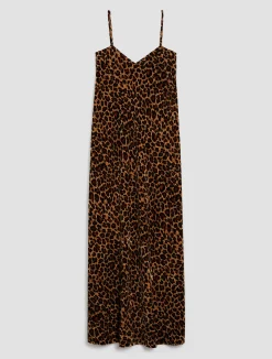 Crushed-velvet slip dress