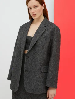 De-Coated with Anna Dello Russo flannel blazer