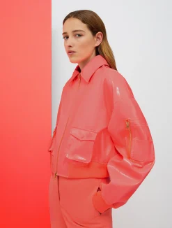 De-Coated with Anna Dello Russo patent-leather blouse