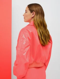 De-Coated with Anna Dello Russo patent-leather blouse
