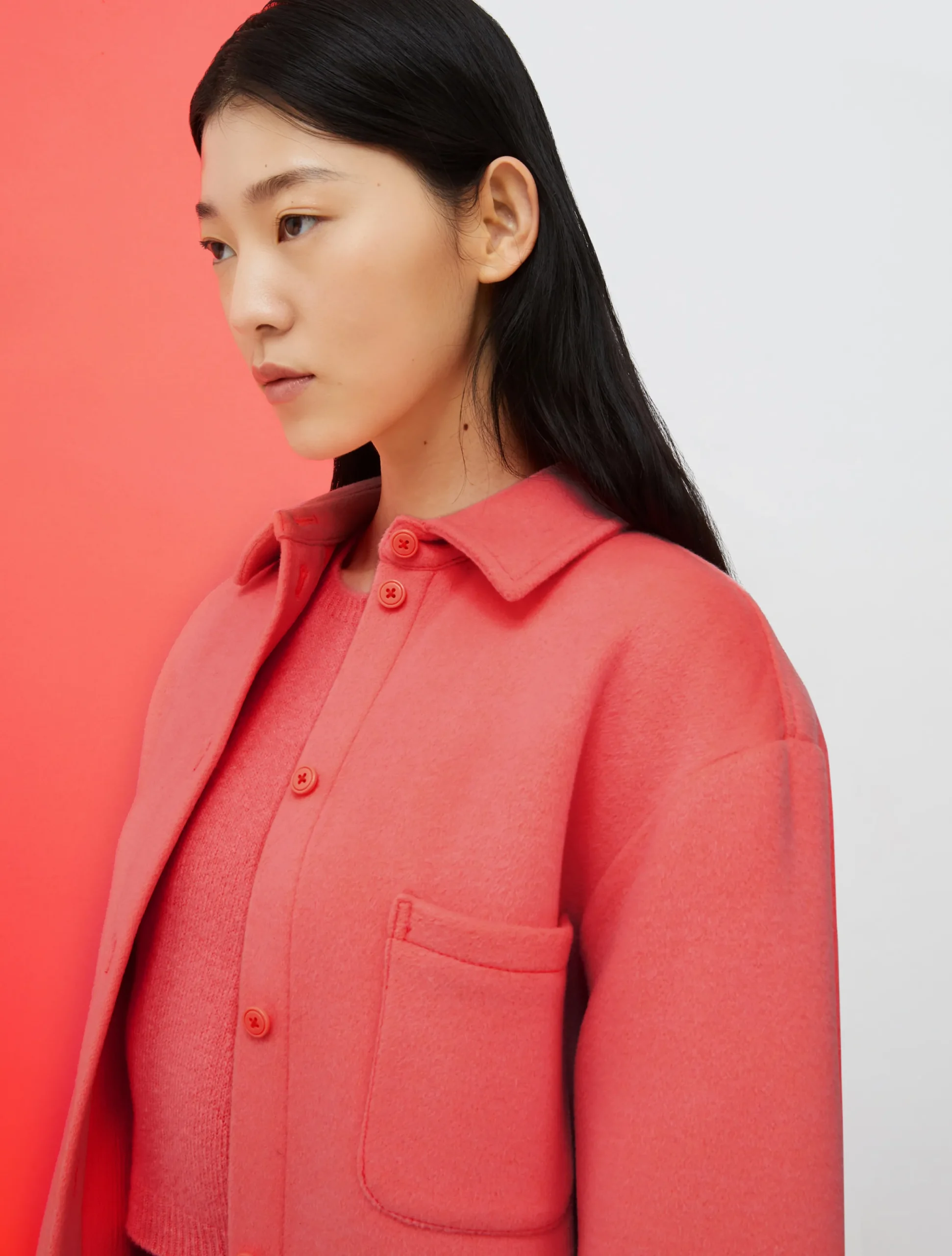 De-Coated with Anna Dello Russo wool-blend overshirt