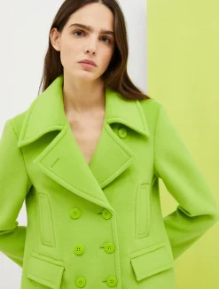 De-Coated with Anna Dello Russo wool-blend pea coat