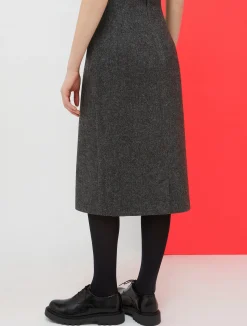 De-Coated with Anna Dello Russo flannel pencil skirt