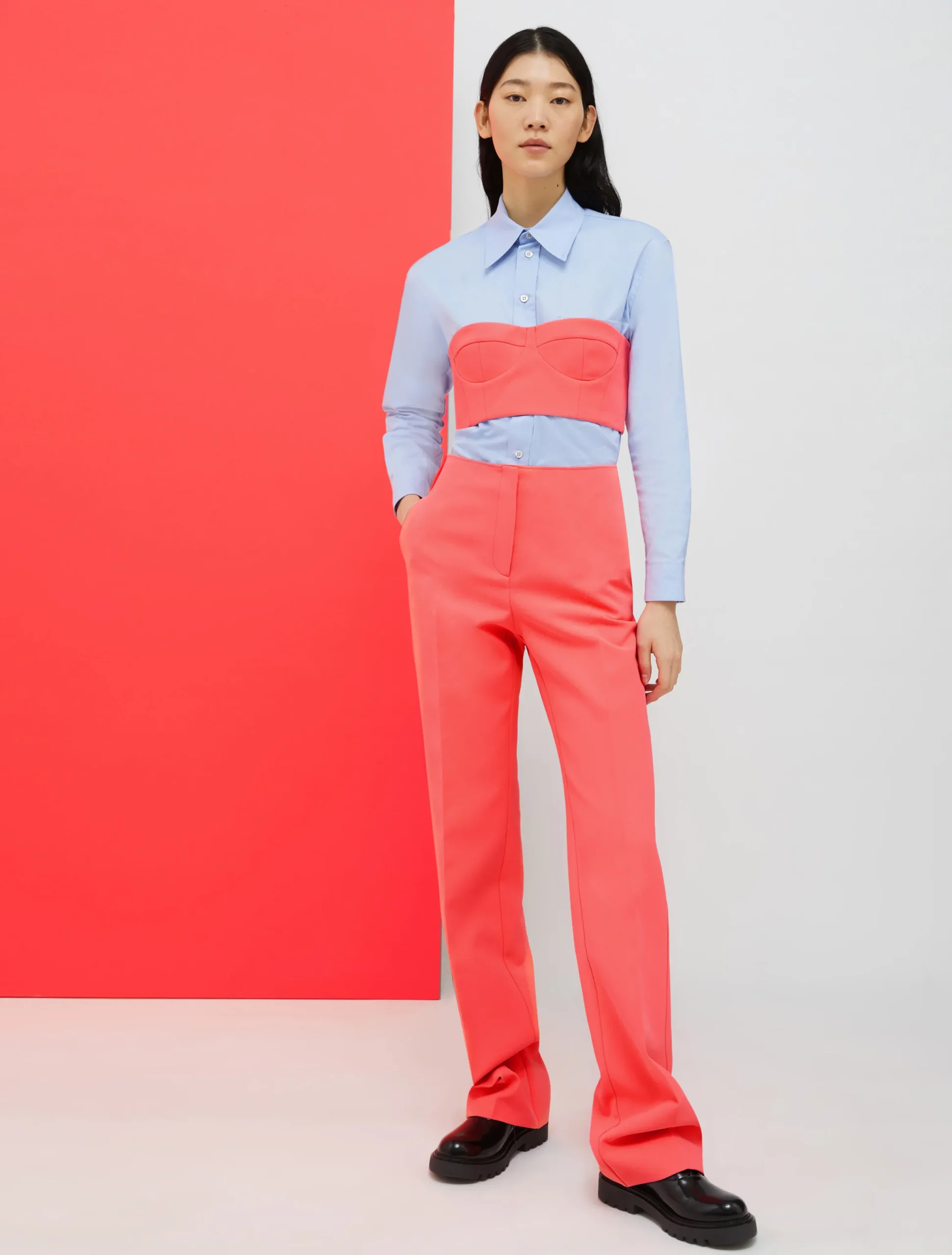 De-Coated with Anna Dello Russo straight-fit trousers