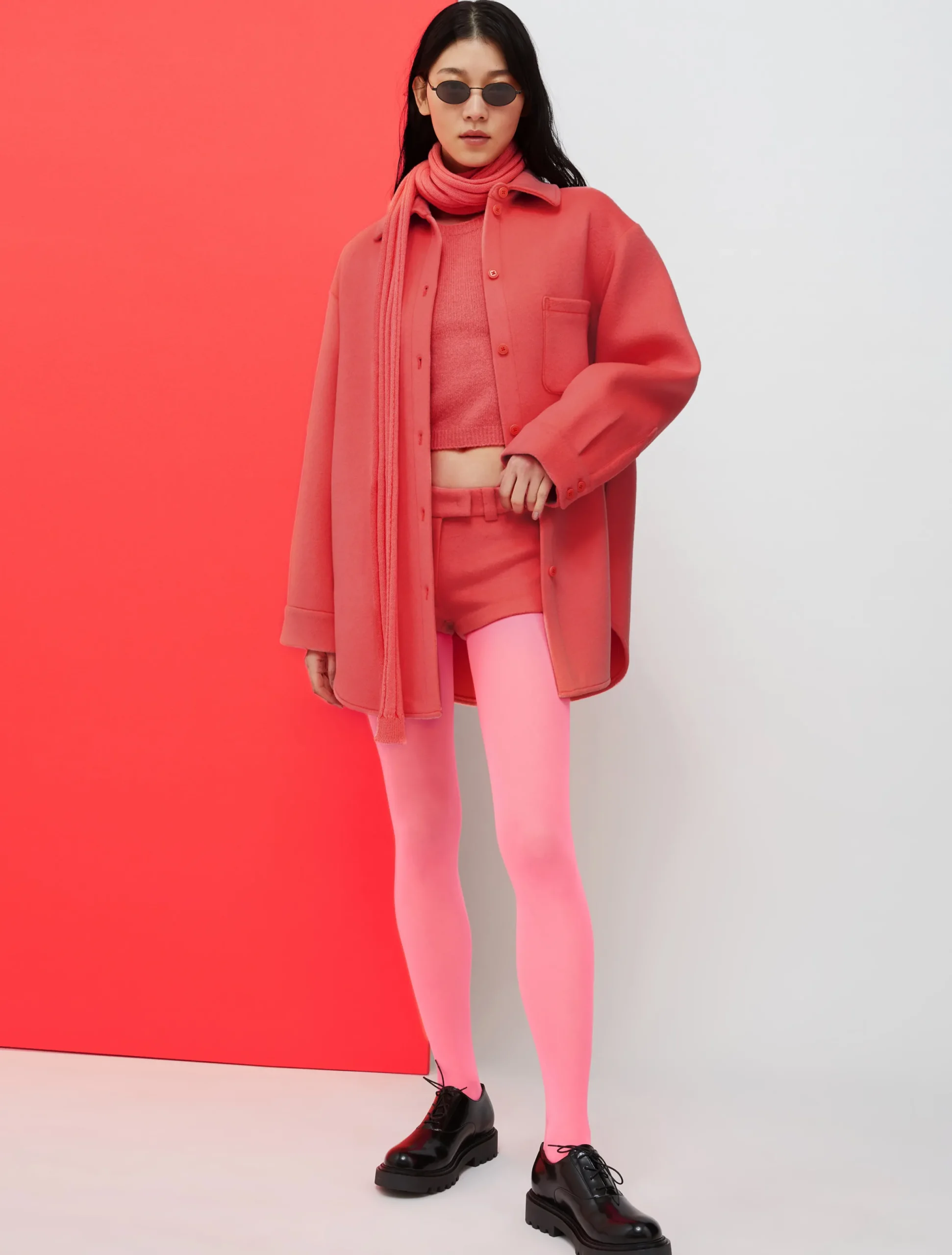 De-Coated with Anna Dello Russo wool-blend shorts